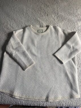 Tuckernuck Quilted Crewneck Sweater - Cream